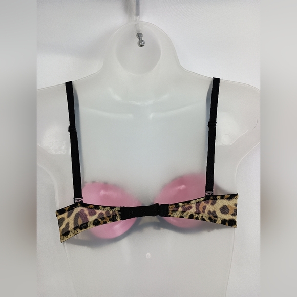 2 FOR $30 VICTORIA SECRET Pink Leopard Print Women's Bra (#1,264) - Picture 5 of 7